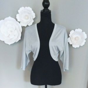 ❗ SOLD ❗White House Black Market Silver Bolero
